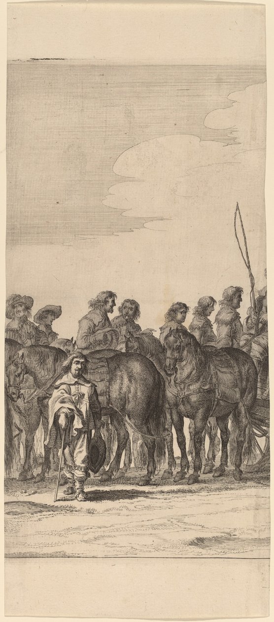 Marie de Medicis indrejse i Amsterdam [plade 5 af 6] af Pieter Nolpe