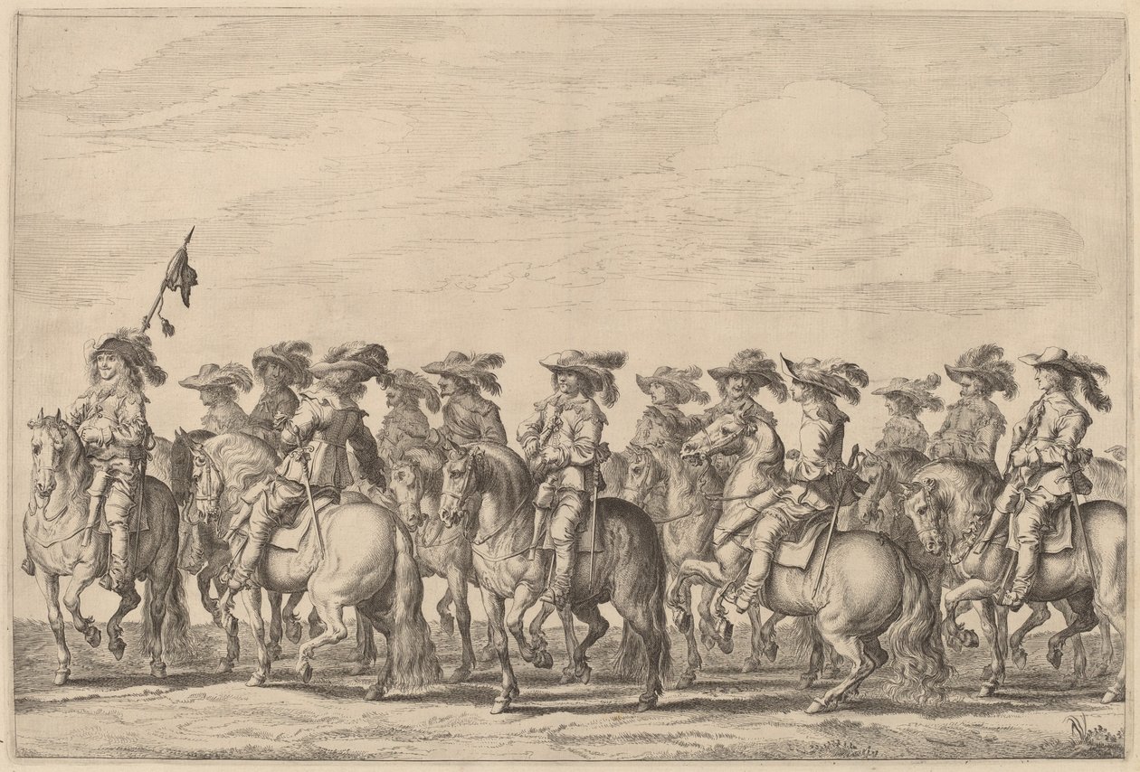 Marie de Medicis indrejse i Amsterdam [plade 6 af 6] af Pieter Nolpe