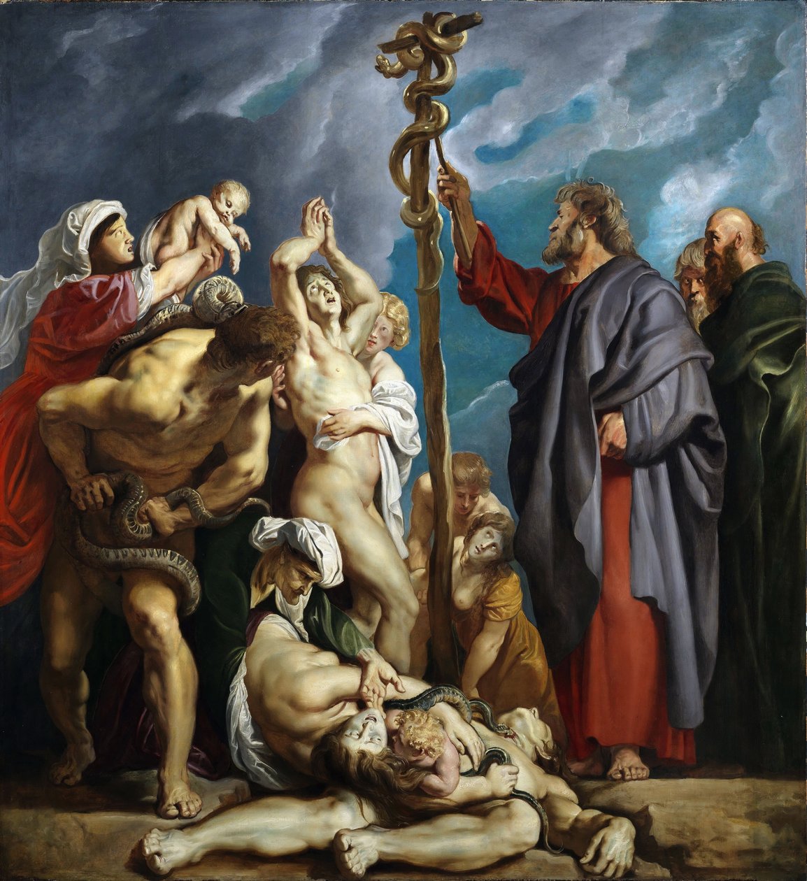 Moses og den skamløse slange, 1609-1610. af Peter Paul Rubens