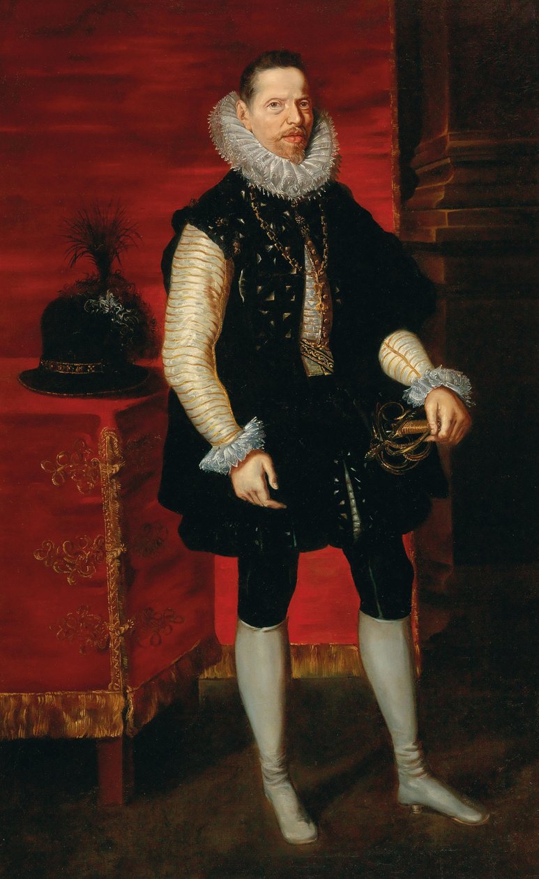 Portræt af Albert VII, ærkehertug af Østrig 1559-1621. af Pieter Paul Rubens