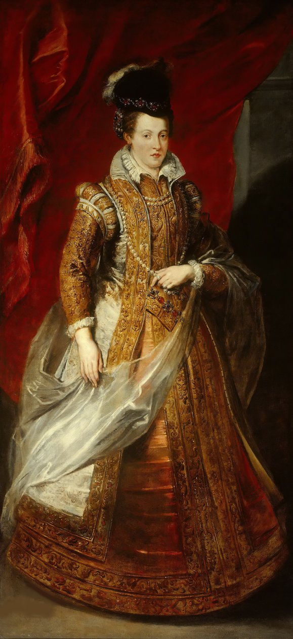 Portræt af Johanna af Østrig 1547-1578, storhertuginde af Toscana, mellem 1621 og 1625. af Pieter Paul Rubens