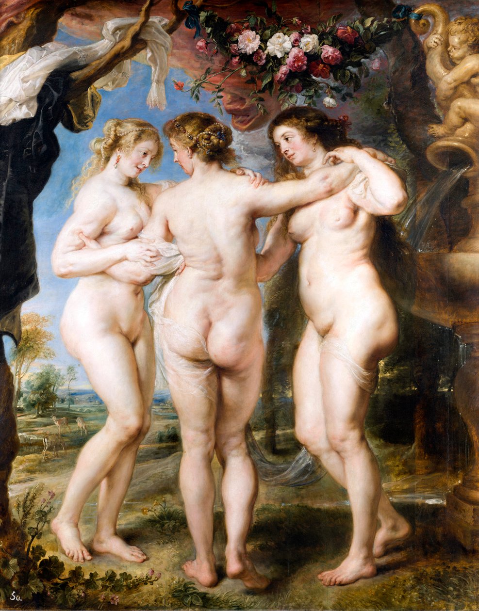 De tre nåder, ca. 1635 af Peter Paul Rubens