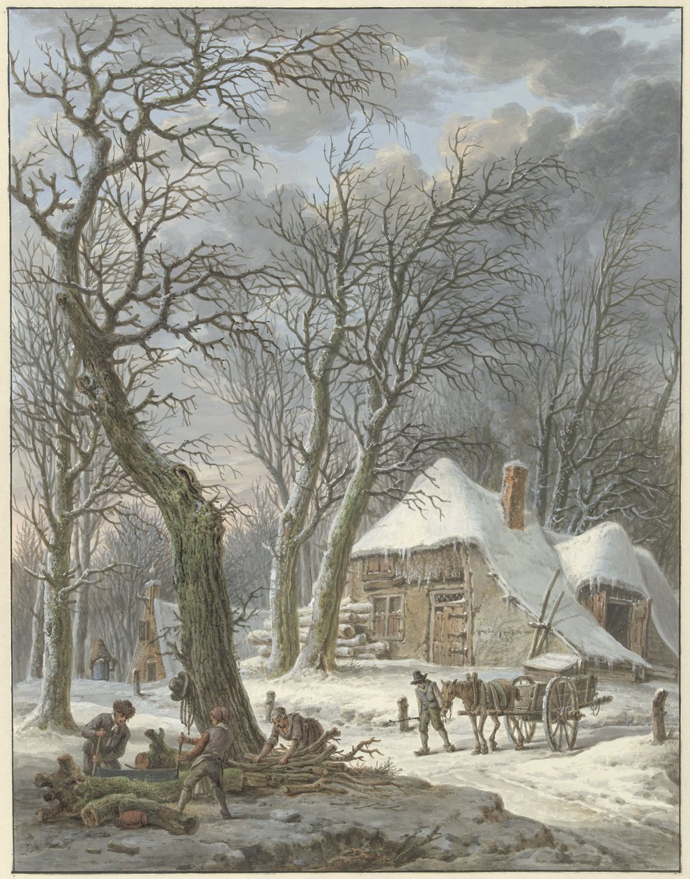vinterlandskab af Pieter Pietersz. Barbiers