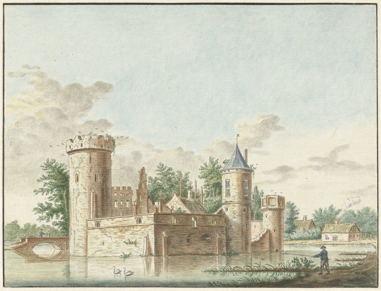 Slottet Aalst i Bommelerwaard af Pieter Remmers