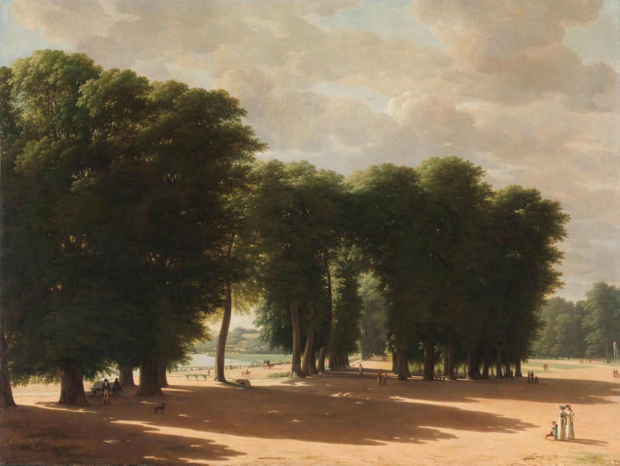 Indgangen til parken Saint-Cloud, Paris Indgangen til parken St Coud, Paris af Pieter Rudolph Kleijn