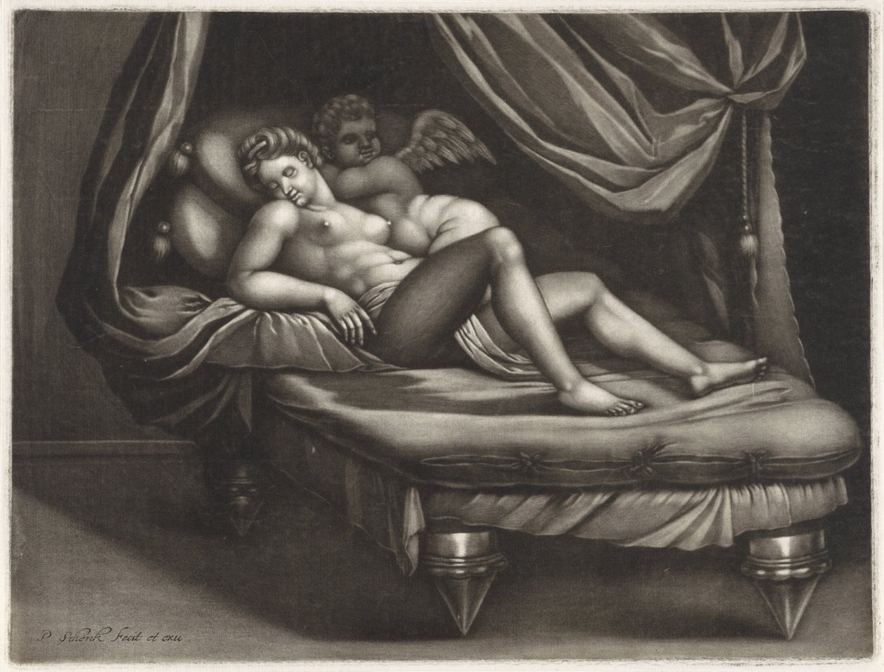 Amor og Psyche af Pieter Schenk (I)