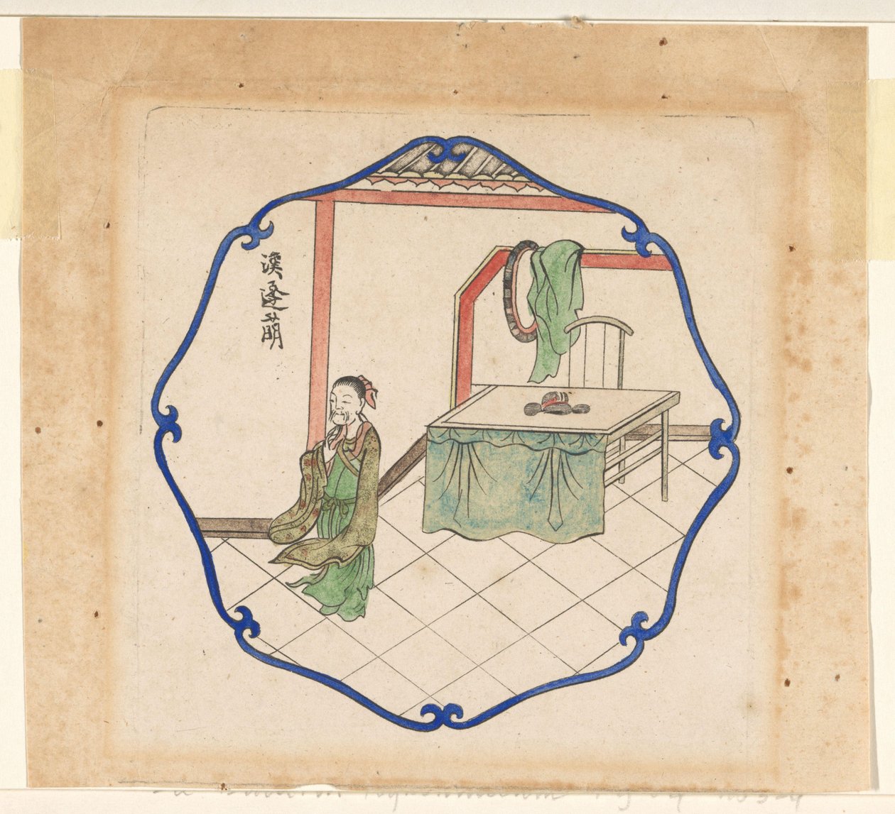 Feng Meng fra Han-dynastiet af Pieter Schenk (I)