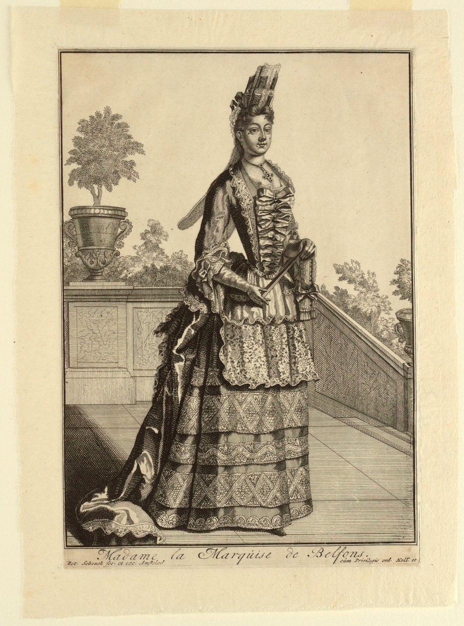 Madame Marquise de Belfons af Pieter Schenk