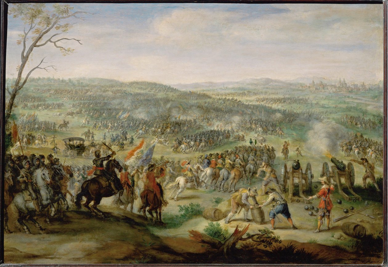 Slaget på Det Hvide Bjerg nær Prag ... af Pieter Snyers