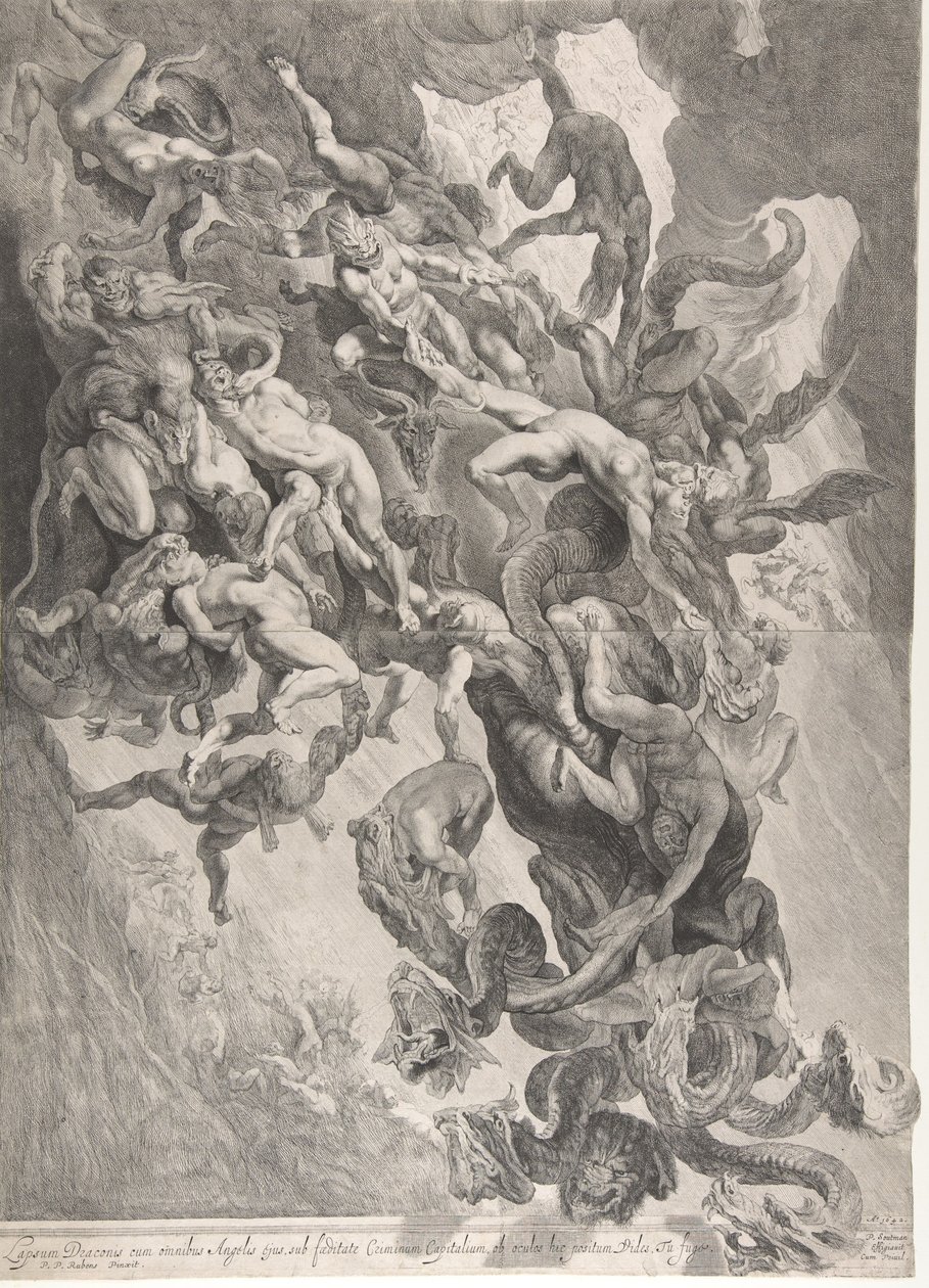 De fordømtes fald, 1642. af Pieter Soutman