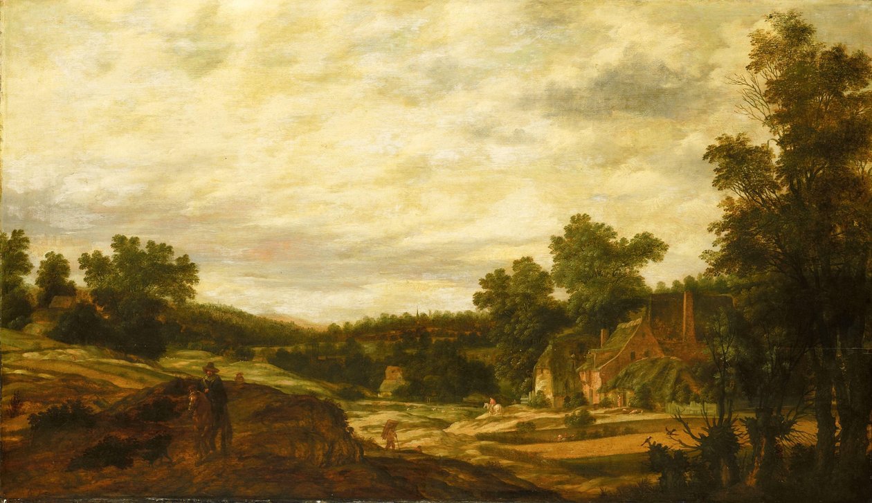 Bakket landskab af Pieter Stalpaert