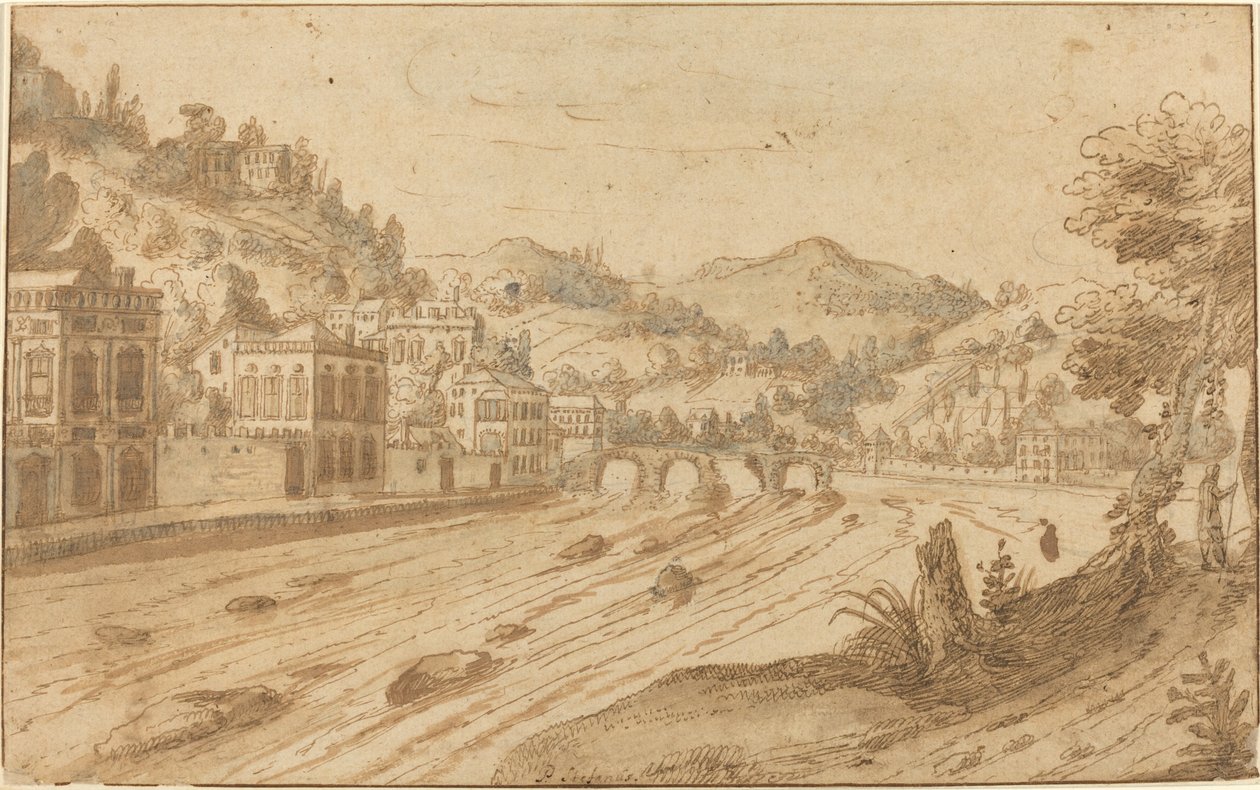 Udsigt over floden af Pieter Stevens