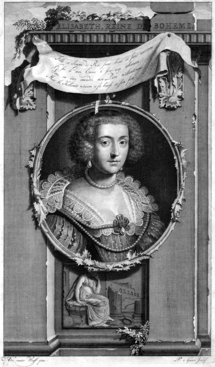 Elizabeth af Bøhmen, c1697. af Pieter Stevens van Gunst
