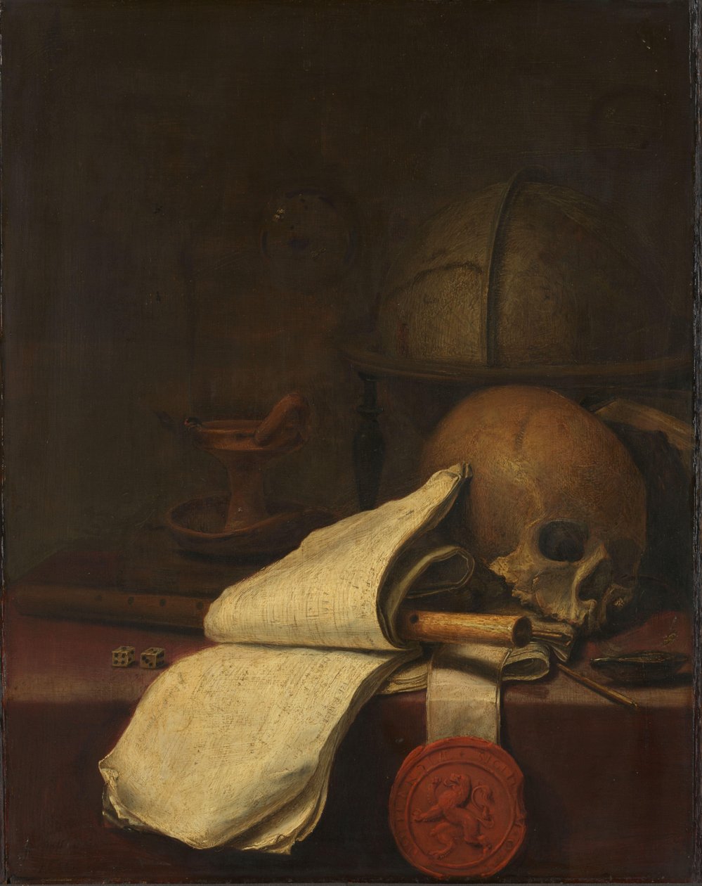 Vanitas Stilleben af Pieter Symonsz Potter