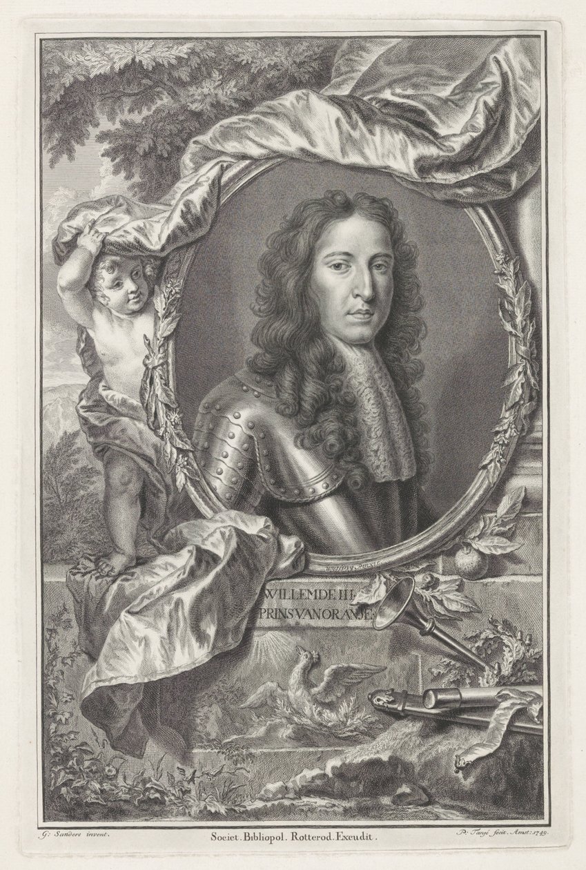 Portræt af William III, Prins af Orange af Pieter Tanjé