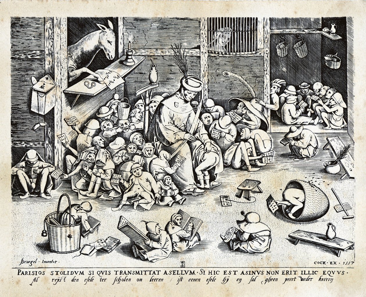 Allegori om uddannelse af Pieter The Elder Brueghel