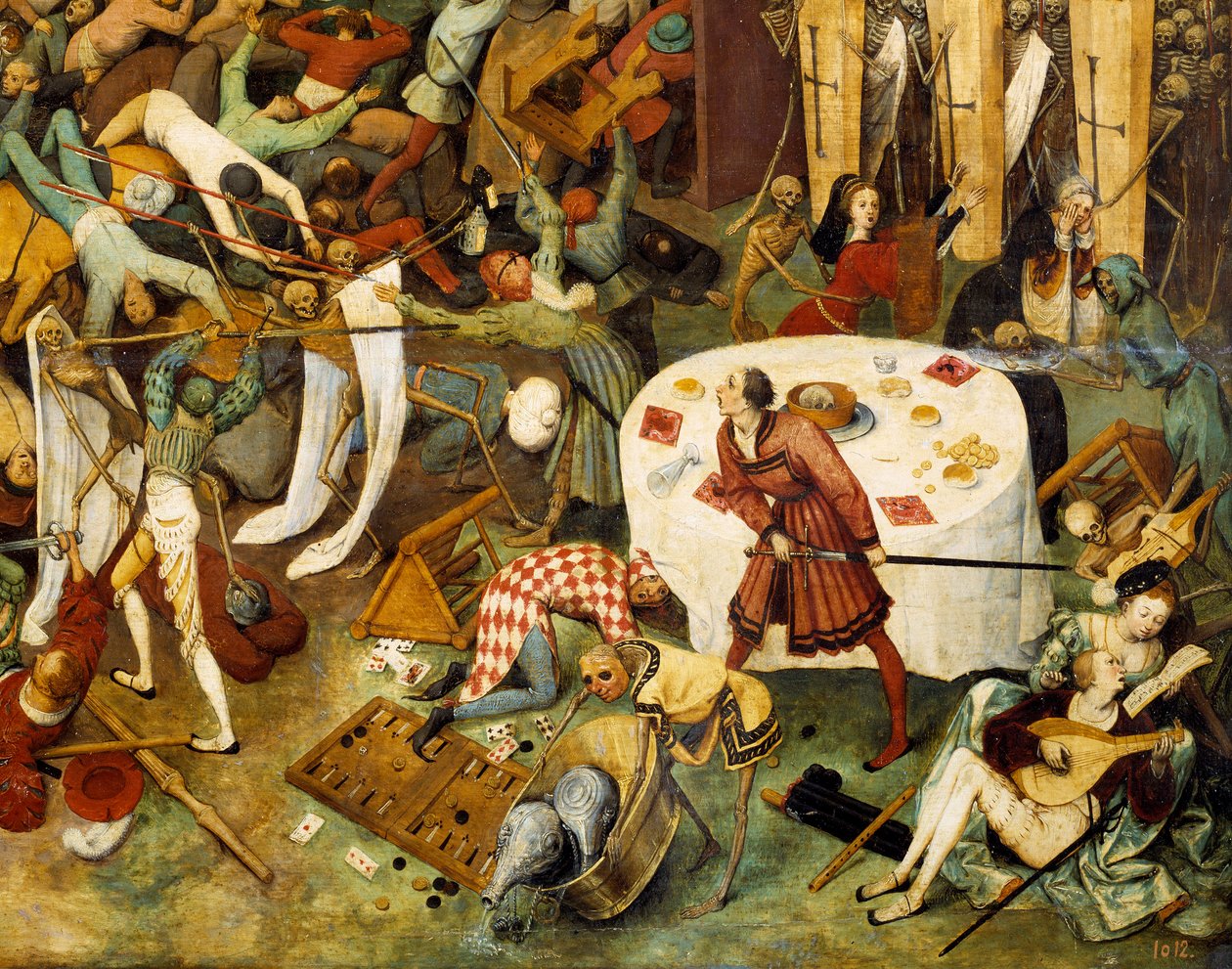 Dødens triumf Maleri af Pieter Bruegel (eller Breugel eller Brueghel eller Breughel) den ældre (1525-1569) 1500-tallets søn. 117x162 cm Musee du Prado, Madrid af Pieter Bruegel the Elder