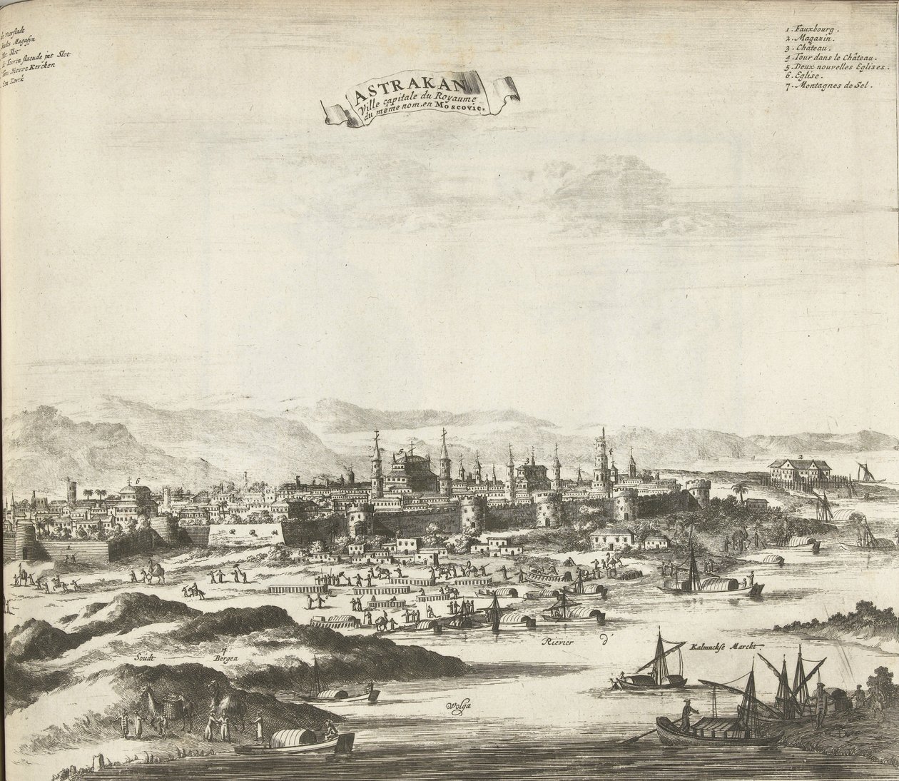 Astrakhan, 1726 af Pieter Van der Aa