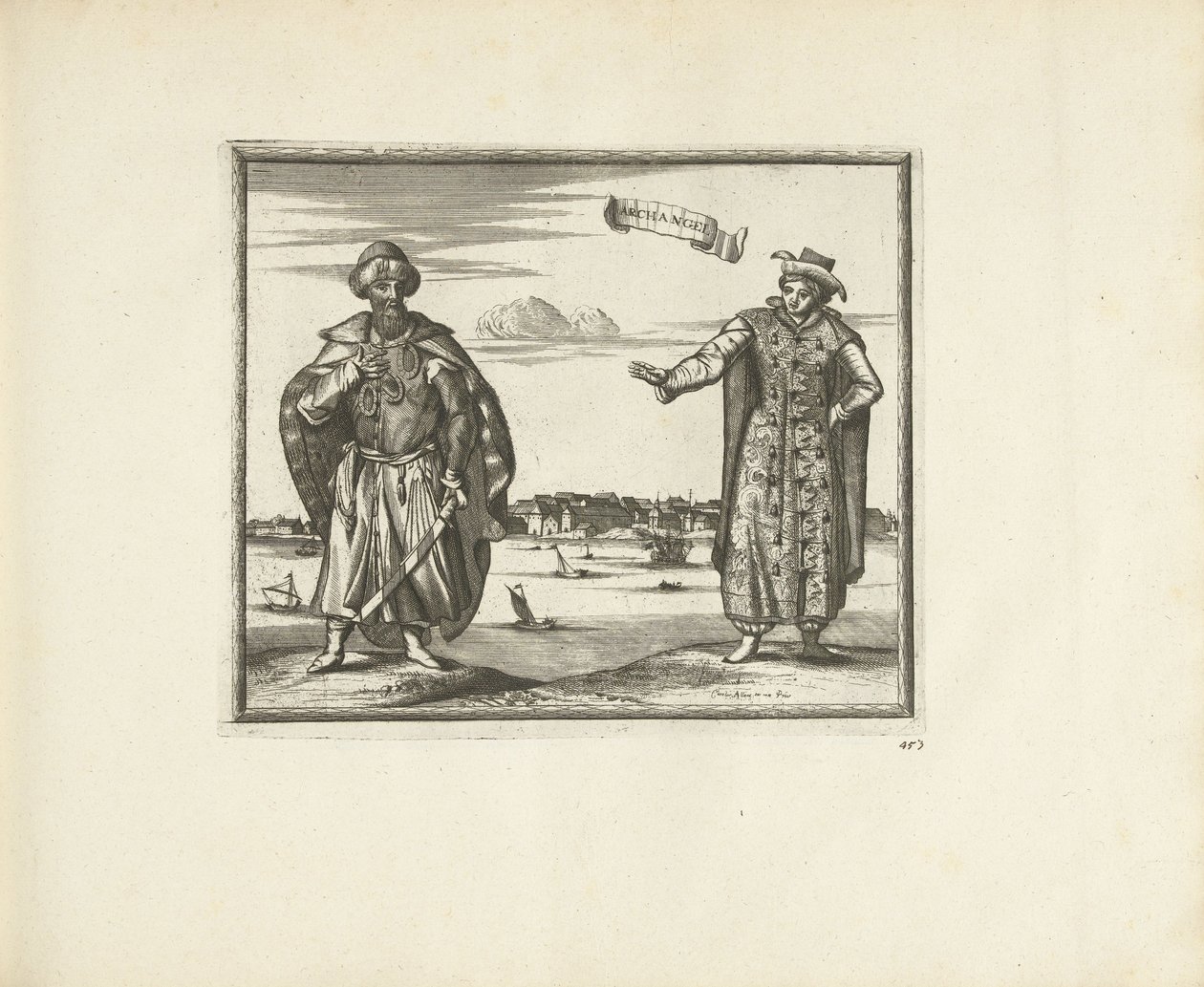 Beboere i Arkhangelsk, 1726 af Pieter Van der Aa