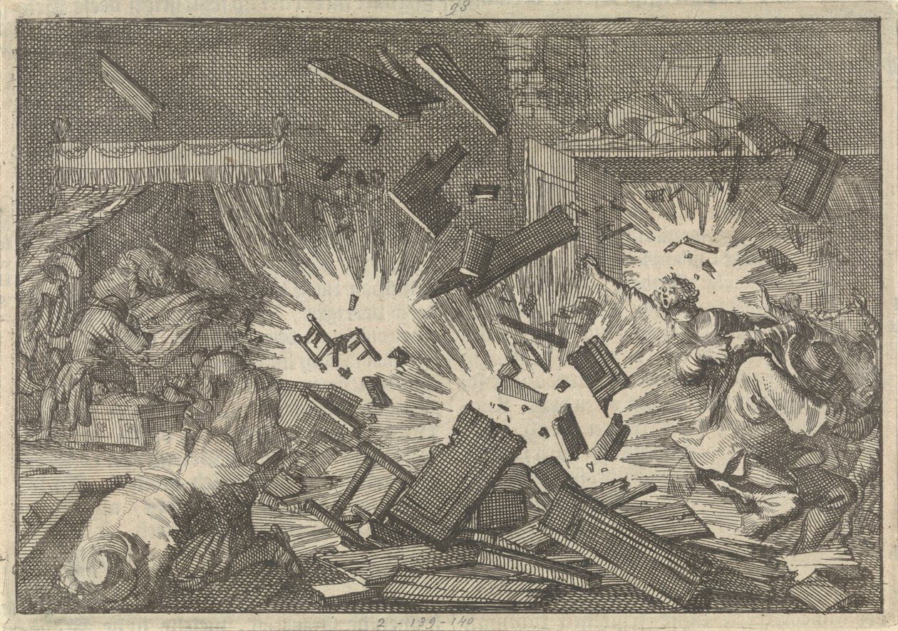 Belejringen af Riga af den russiske hær under zar Alexei Mikhailovich i 1656, 1698 af Pieter Van der Aa