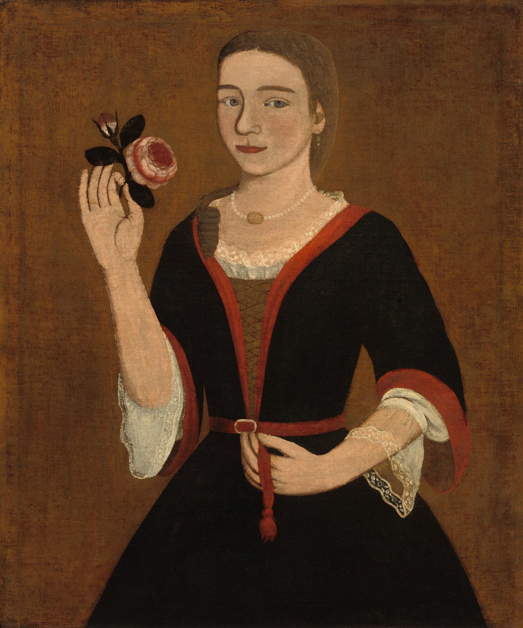 Frøken Van Alen, ca. 1735. af Pieter Vanderlyn