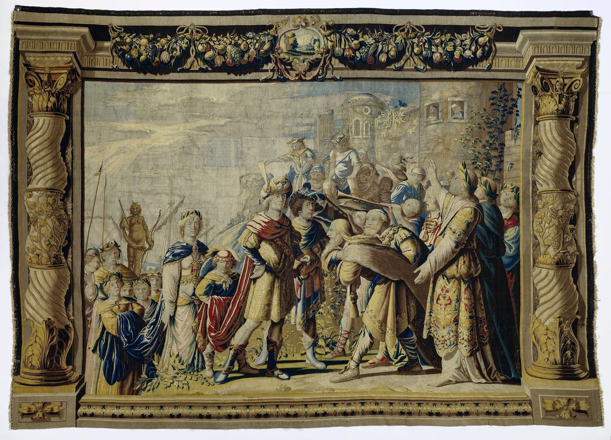 Orestes og Iphigenias hjemkomst i Aulis Historien om Iphigenia og Orestes (serietitel) af Pieter de Cracht