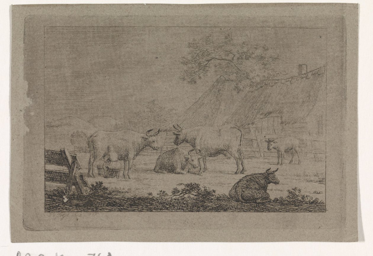 Gård med køer af Pieter de Goeje