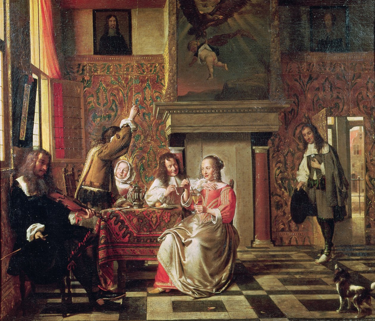 Samtale af Pieter de Hooch