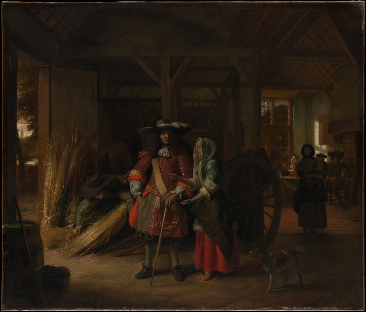 At betale værtinden af Pieter de Hooch