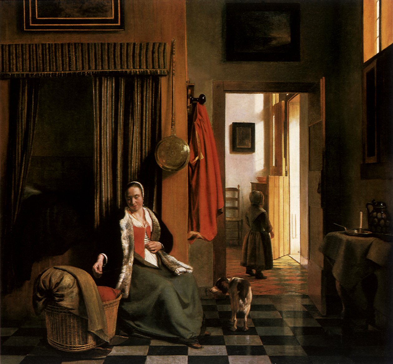 The Mother, ca. 1661-63 (olie på lærred) af Pieter de Hooch