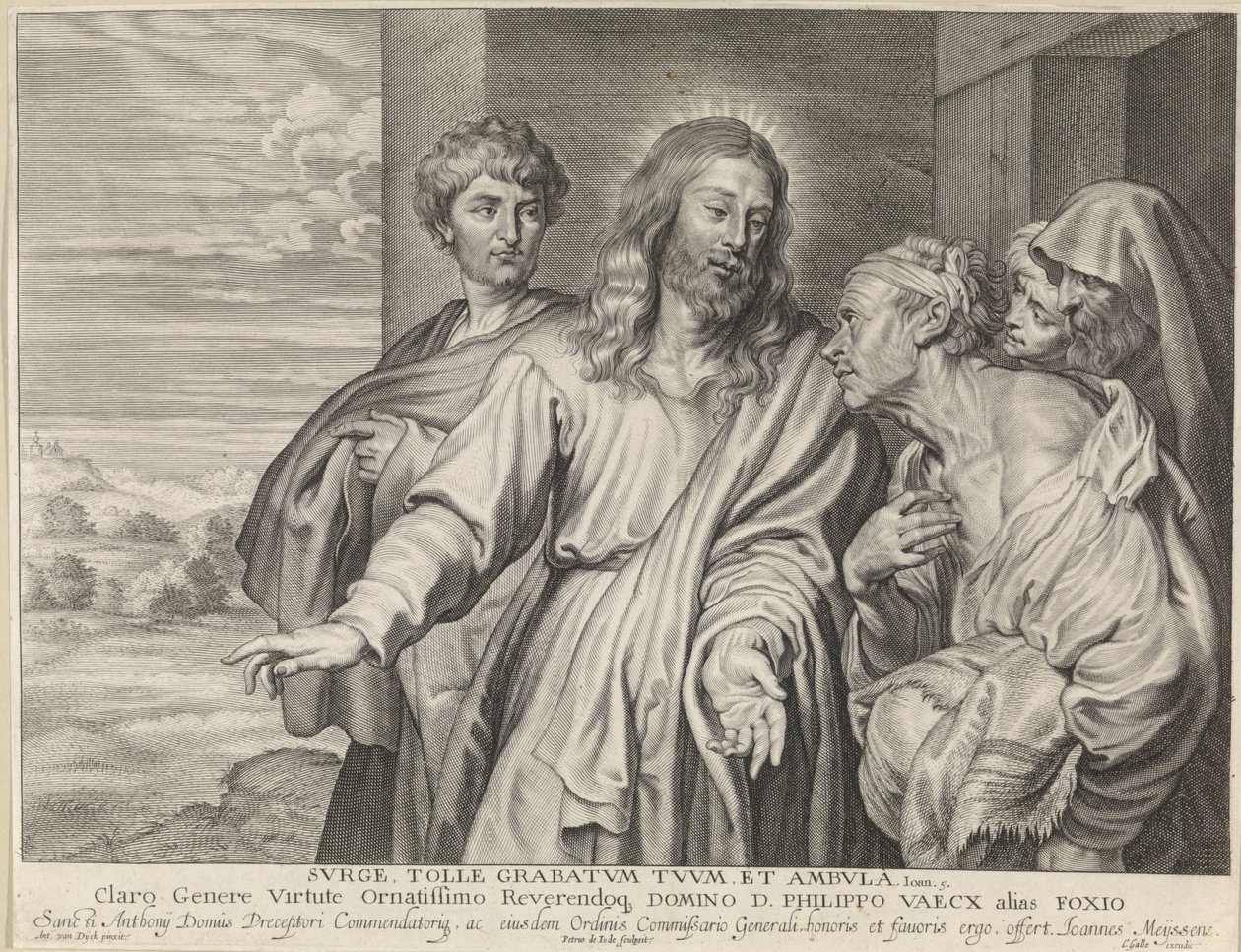 Kristus helbreder en lamme af Pieter de Jode (II)