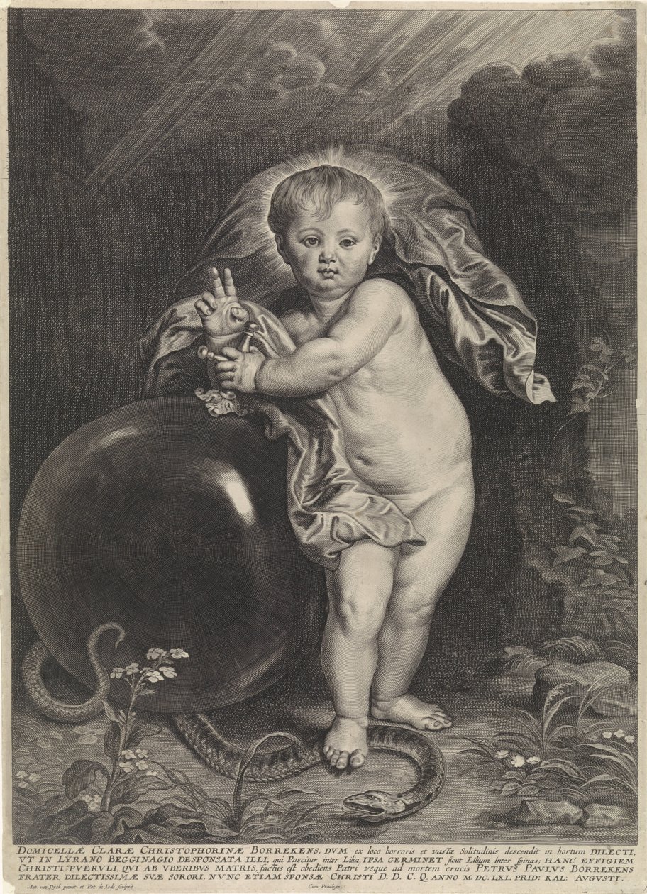 Kristusbarn med kugle af Pieter de Jode (II)