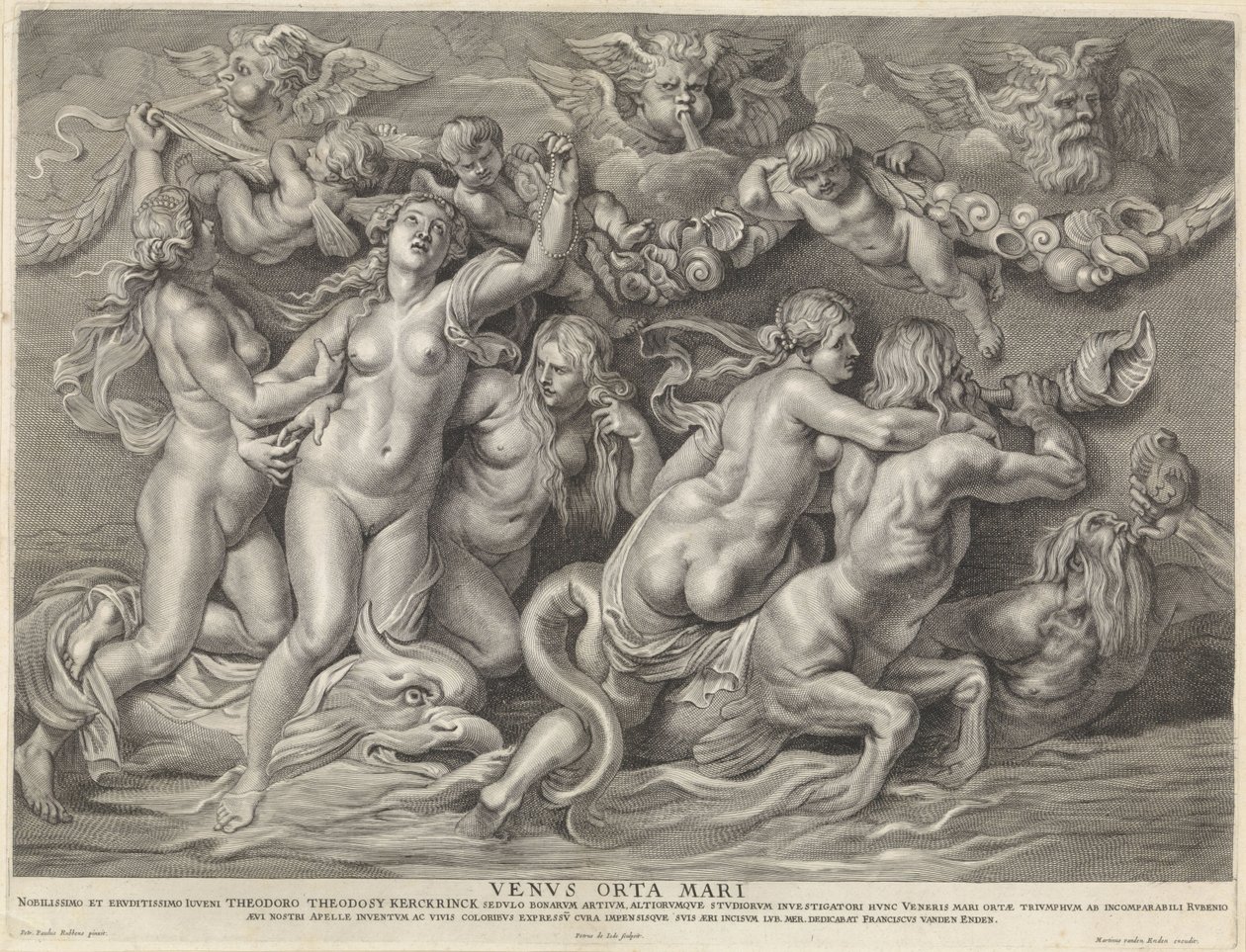 Venus til søs Venvs Orta Mari (titel på objekt) af Pieter de Jode (II)