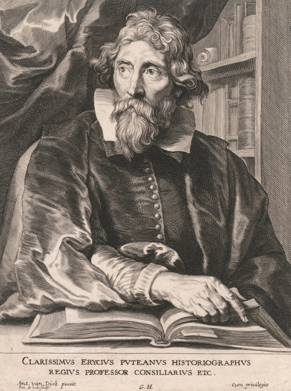 Den berømte Erycius Putean Historiographer, Royal Professor Councilor Etc. af Pieter de Jode