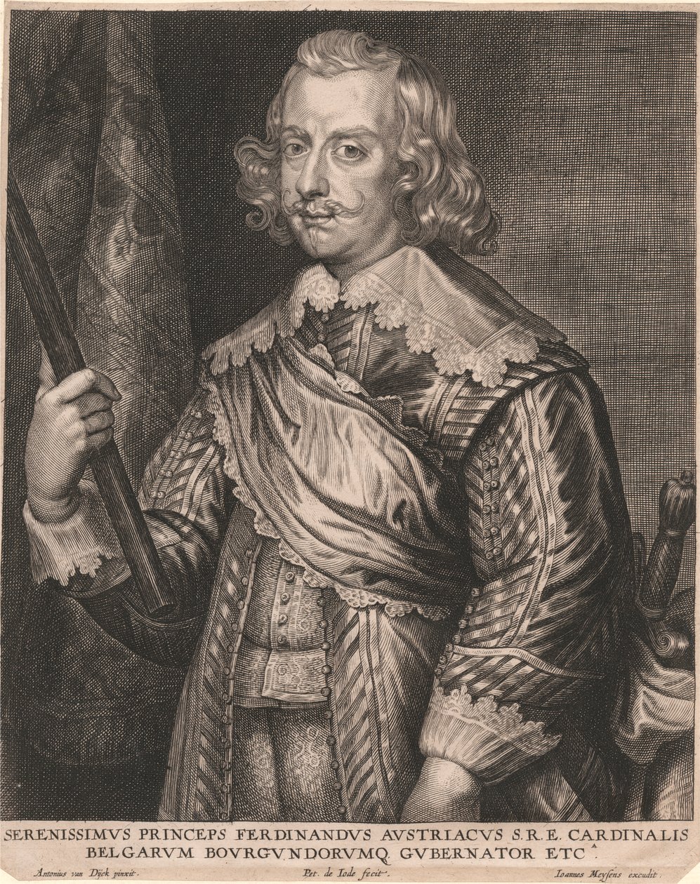 Den mest fredfyldte prins Ferdinand af Østrig S.R.E. Kardinal af belgierne, guvernør i Bourgogne mv. af Pieter de Jode