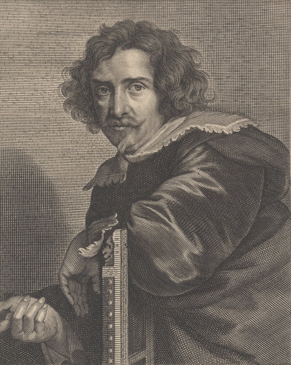 Portræt af Pieter de Jode den Yngre, 1606-74. af Pieter de Jode II