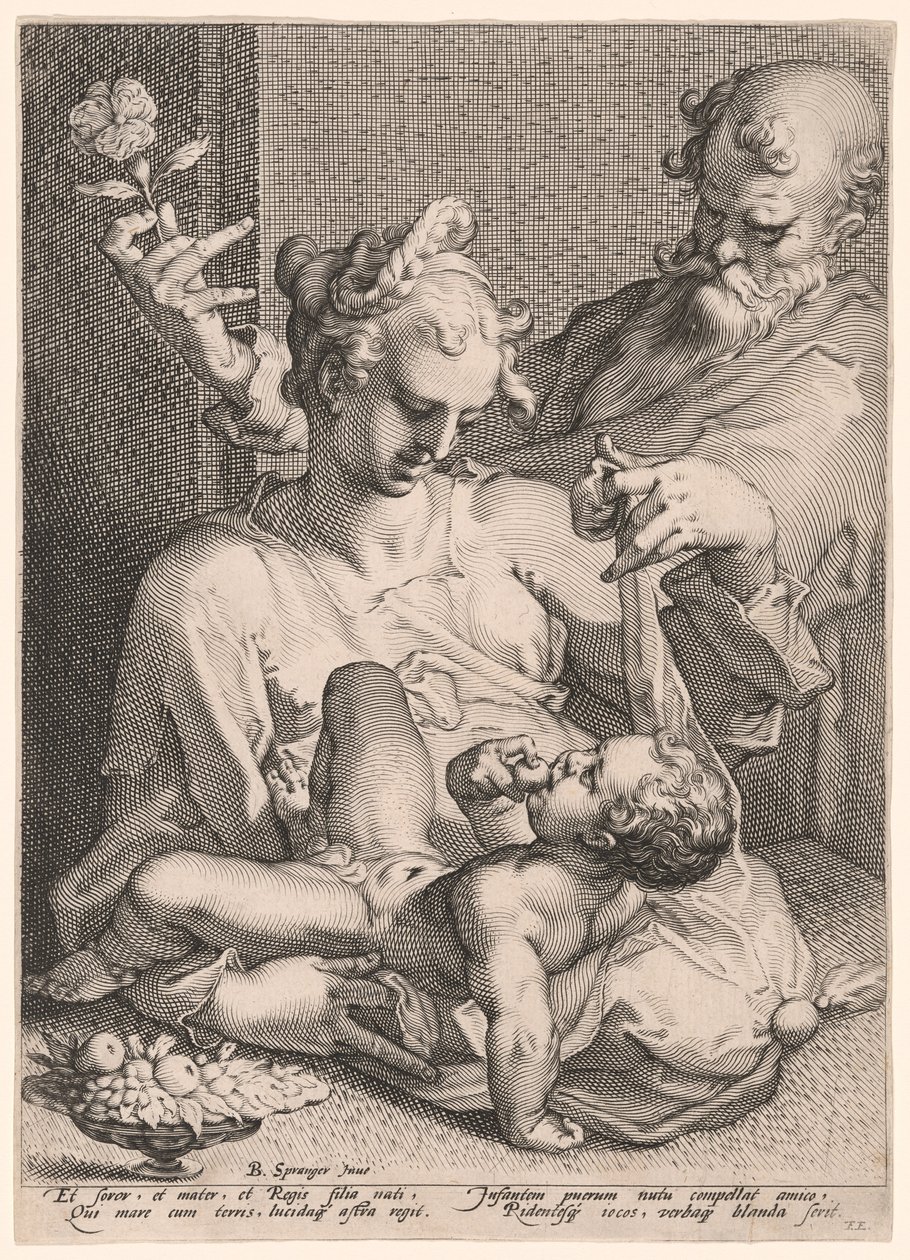 Den hellige familie af Pieter de Jode I