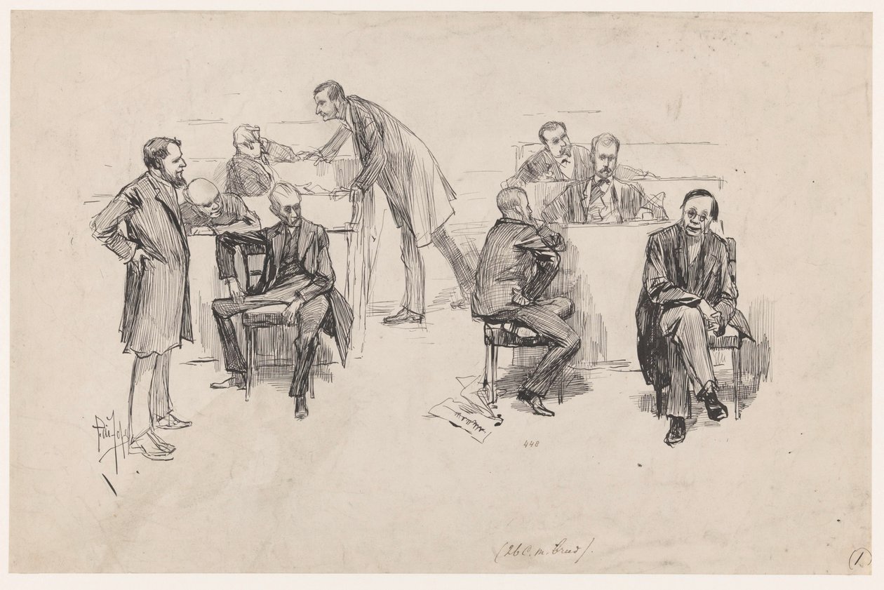 Repræsentanternes Hus under debatten om forfatningsreformen i 1887 af Pieter de Josselin