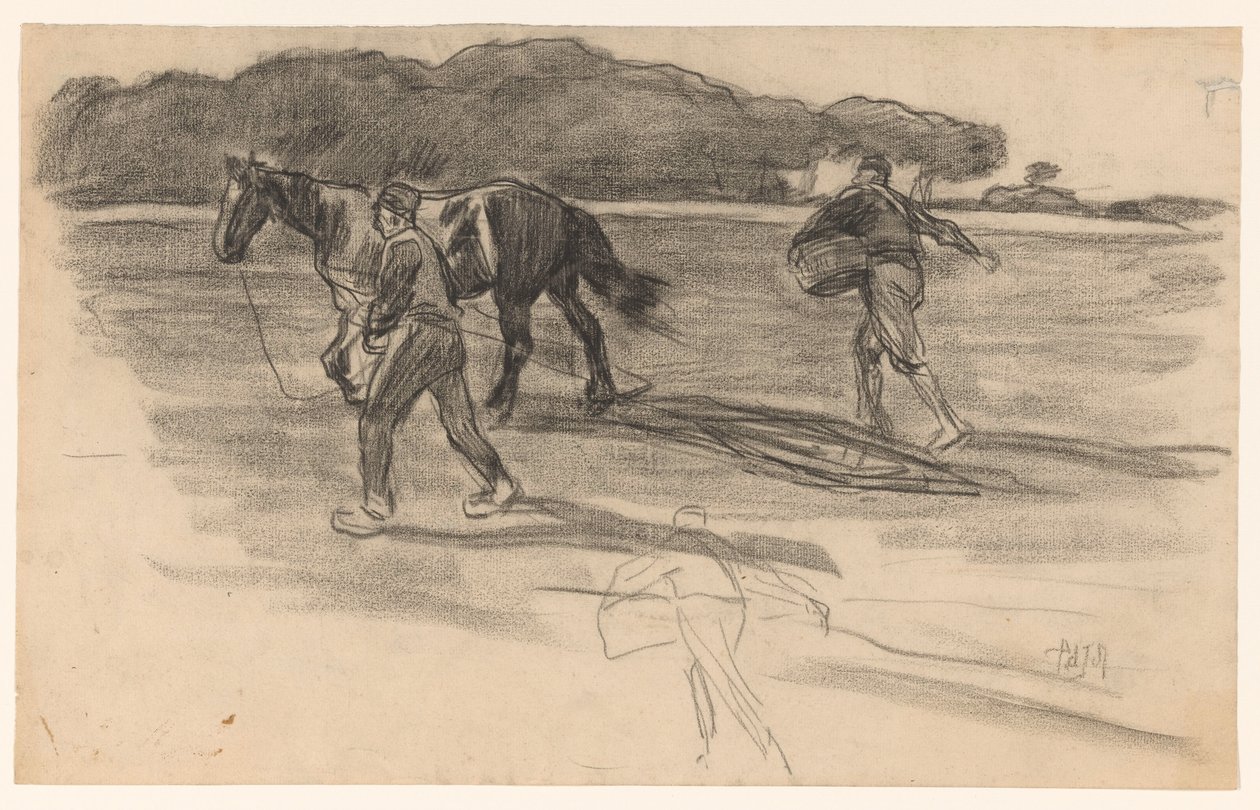 Harvning og såning af Pieter de Josselin