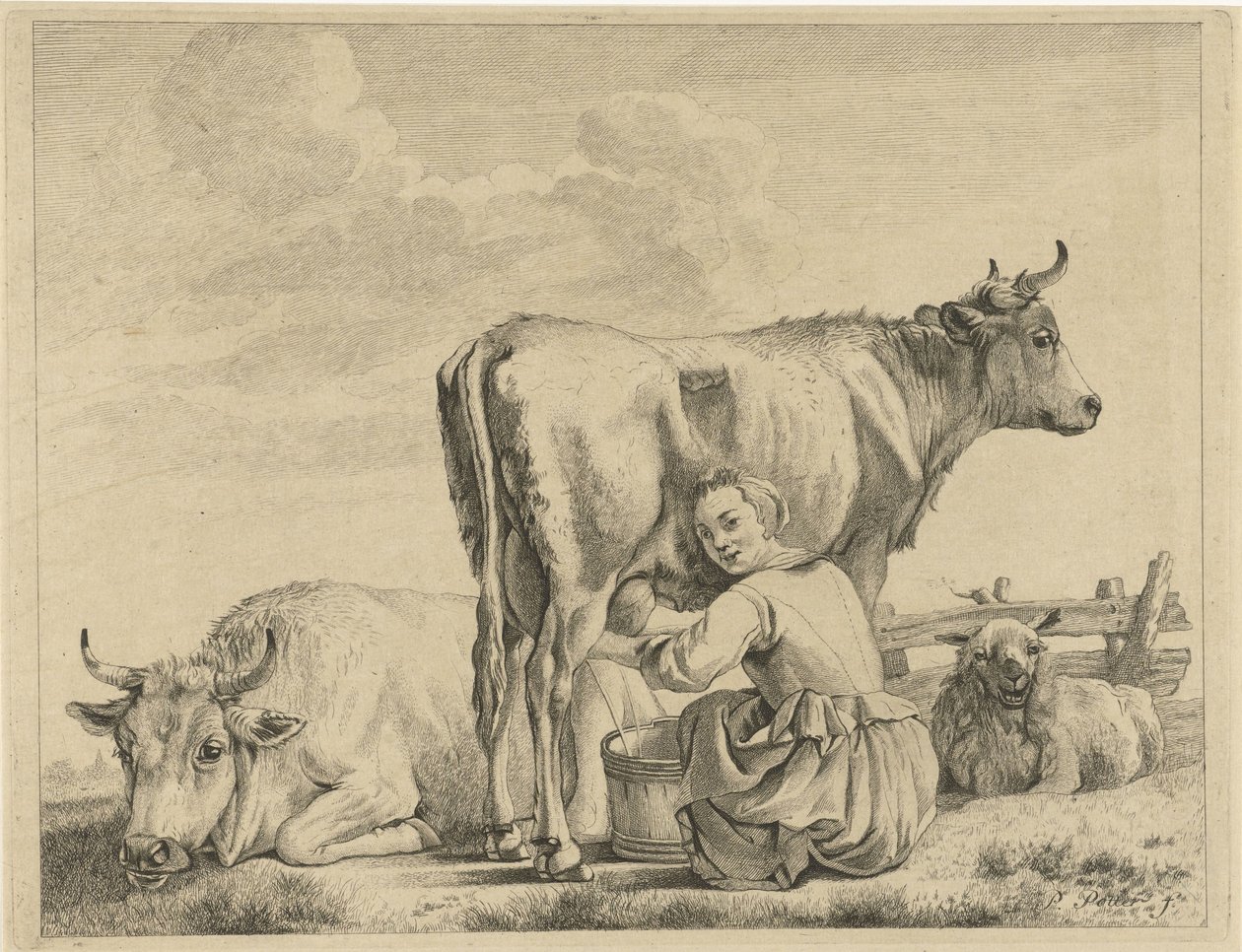 mælkepige af Pieter de Mare