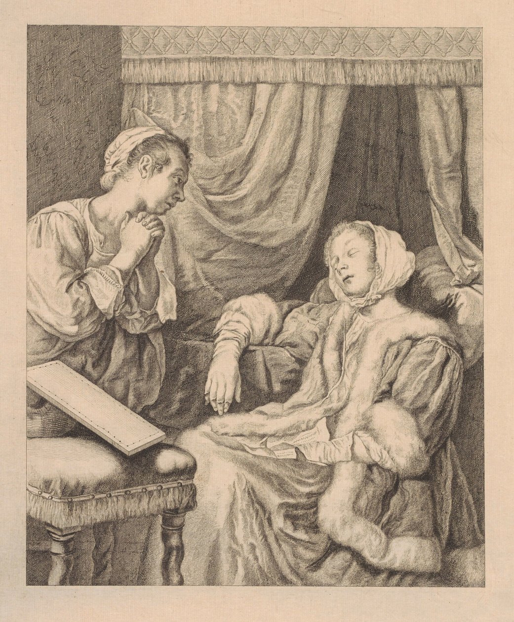 Kvinde i svime af Pieter de Mare