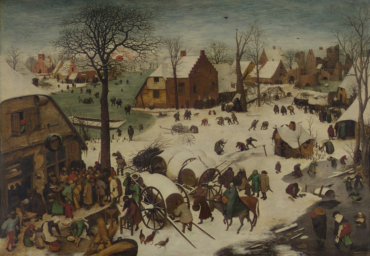 Folketællingen i Betlehem af Pieter Bruegel the Elder