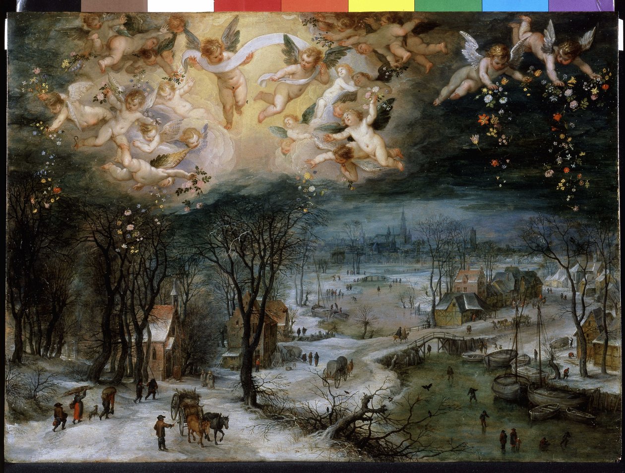 Vinterlandskab - af Pieter Bruegel den ældre (1525/30 - 1569). af Pieter Bruegel the Elder