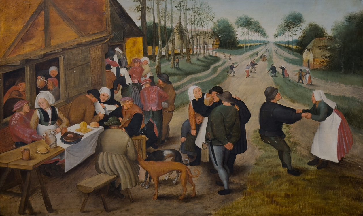 Flamsk Kermesse, anden halvdel af det 16. århundrede (Olie på træ) af Pieter the Younger (studio of) Brueghel