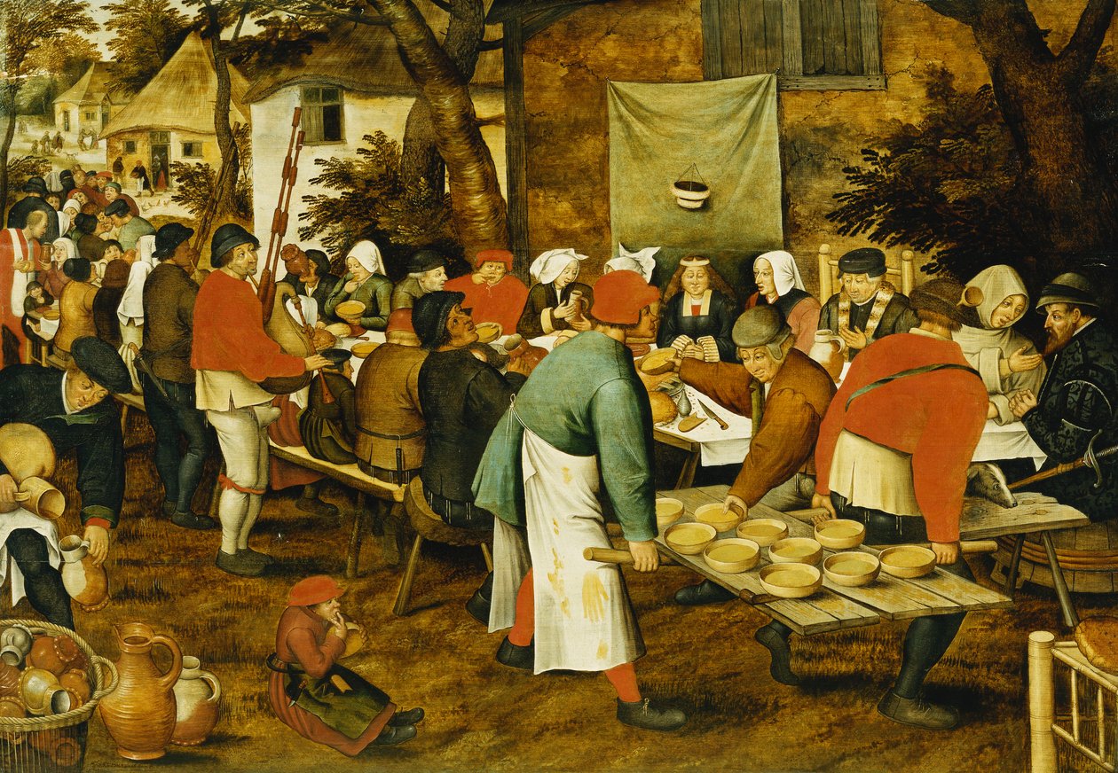 En bondebryllupsfest, 1630 af Pieter Brueghel the Younger