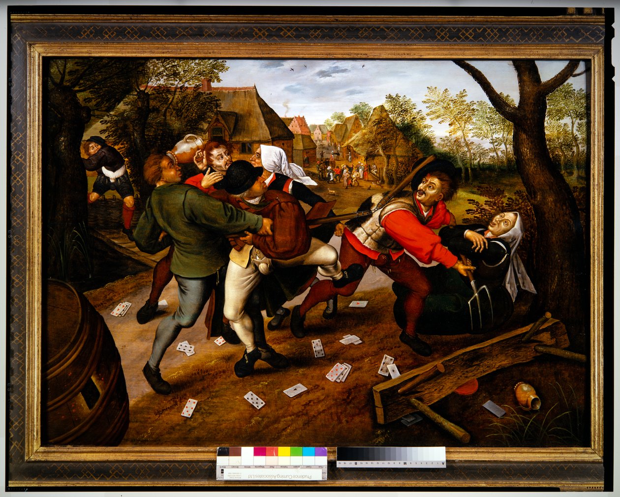 Spillere i skænderi af Pieter the Younger Brueghel