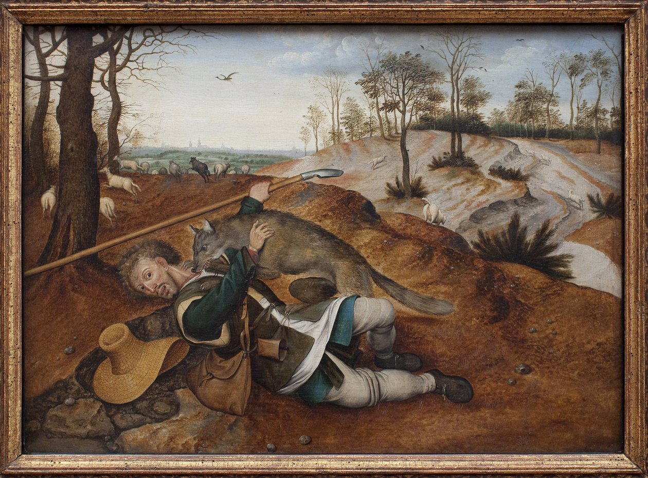 God præst. Maleri af Pieter Brueghel II (1564-1638), olie på træ af Pieter the Younger Brueghel