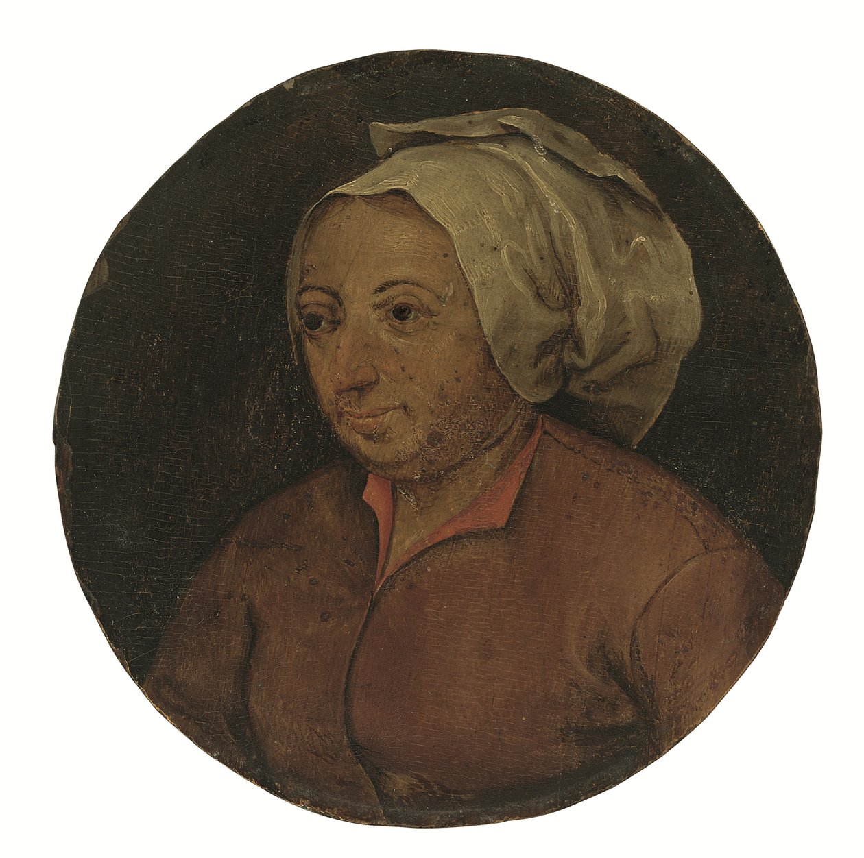 Hoved på en kvinde (olie på panel) af Pieter the Younger Brueghel