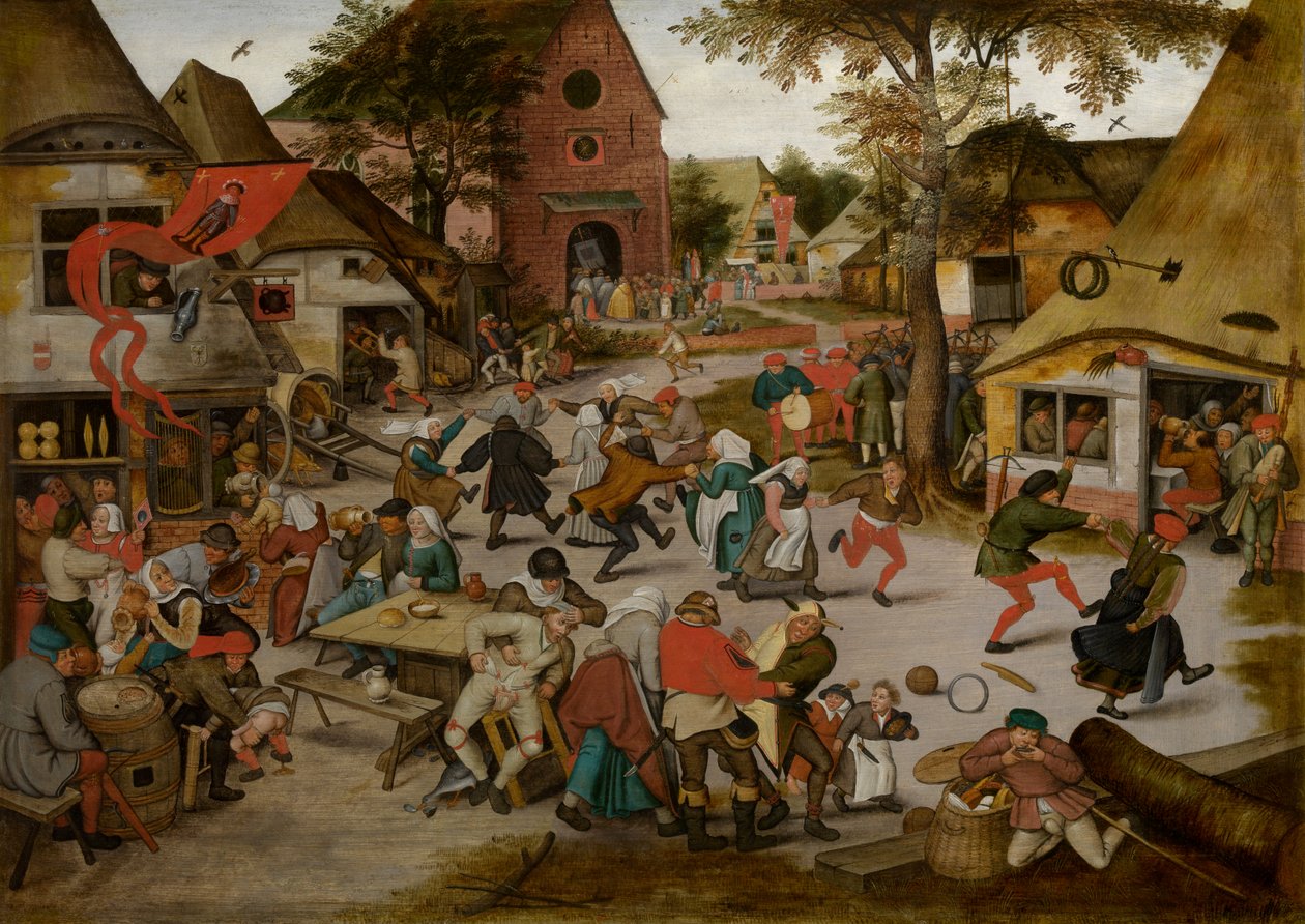 Kermesse of the Feast of St. George (olie på panel) af Pieter the Younger Brueghel