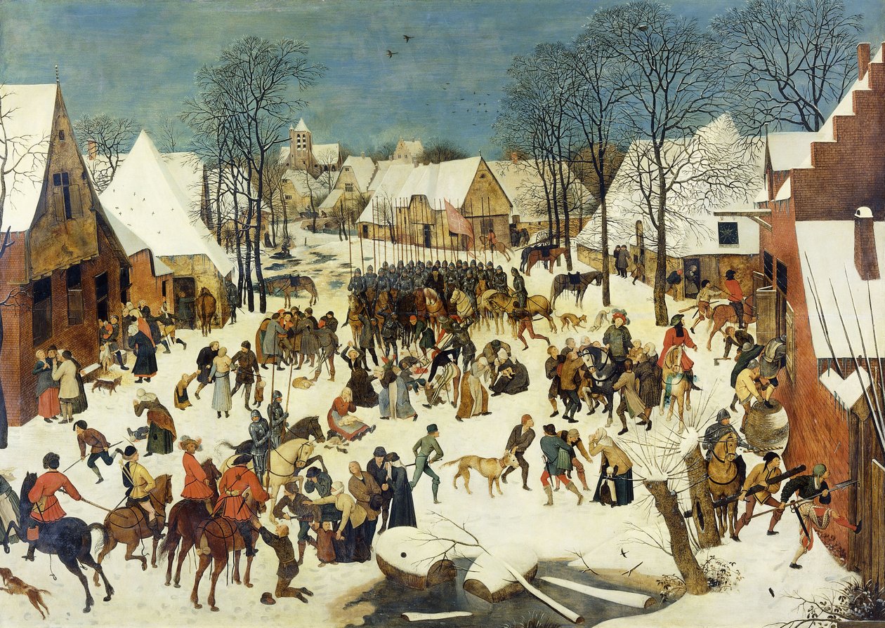 Massakren på de uskyldige; Le Massacre des Innocents, af Pieter Brueghel the Younger
